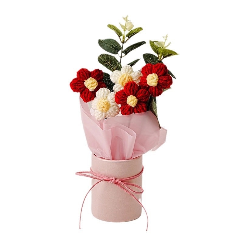 Romantic Floral Yarn Artificial Flowers for Elegant Ladies | Home Decor & Artificial Flowers