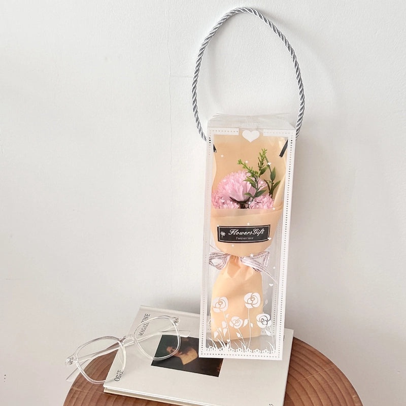 Romantic Carnation Rose Soap Flower Artificial Floral Arrangement|Home Decor Artificial Flowers