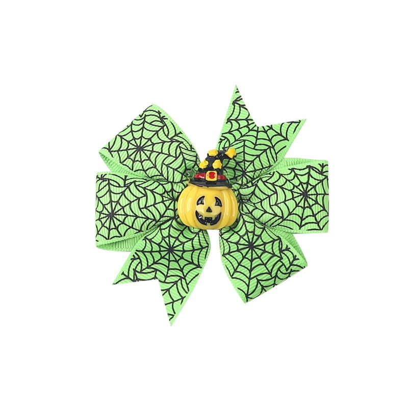 Funny Halloween Pattern Ribbed Ribbon Hairpin for Party|Hair Accessories