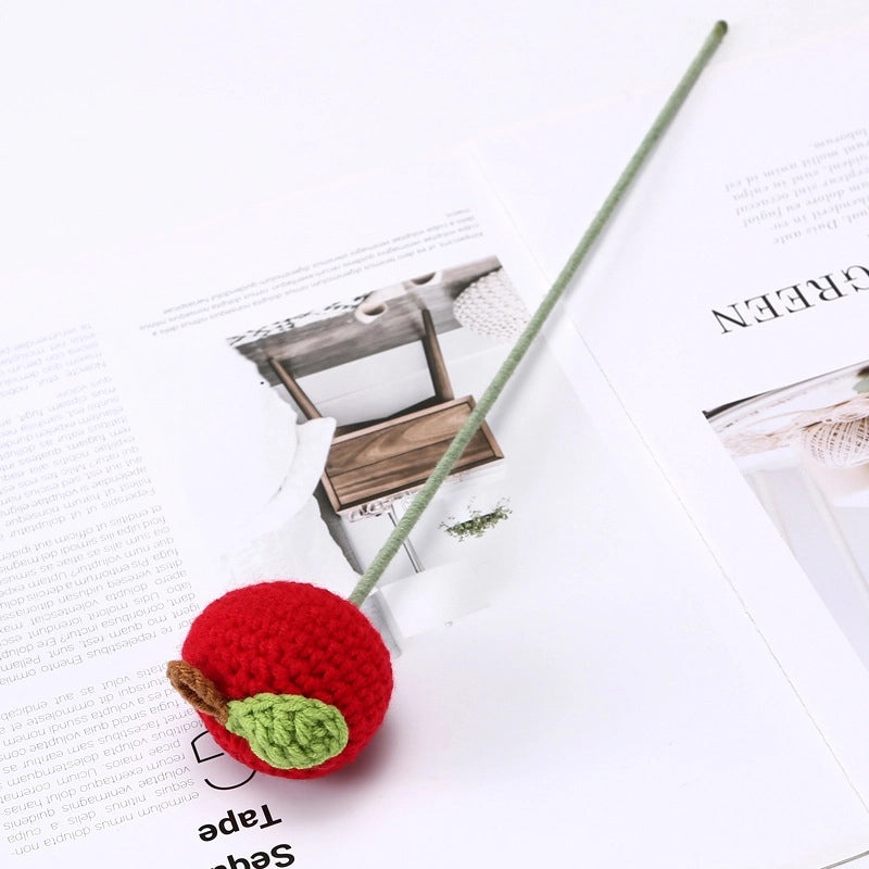 Colorful Fruit-Inspired Yarn Flowers for Decoration|Home Decor & Artificial Flowers