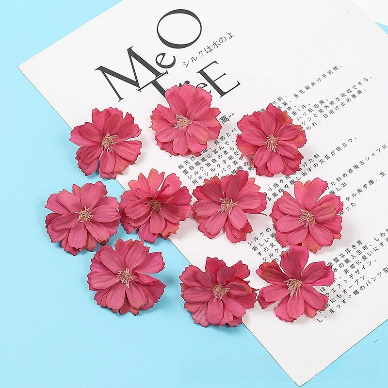 Artificial Plum Blossom Hairpin DIY Handmade Hanfu Headdress Fake Flower Hydrangea Set | Hanfu Accessories