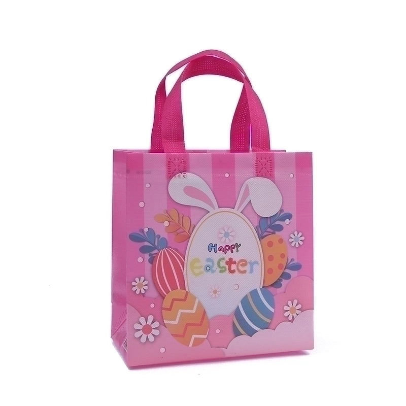 Easter Bunny Nonwoven Tote Bag Cute Holiday Shopping Reusable Bag 1 Piece|Shopping Bags & Totes