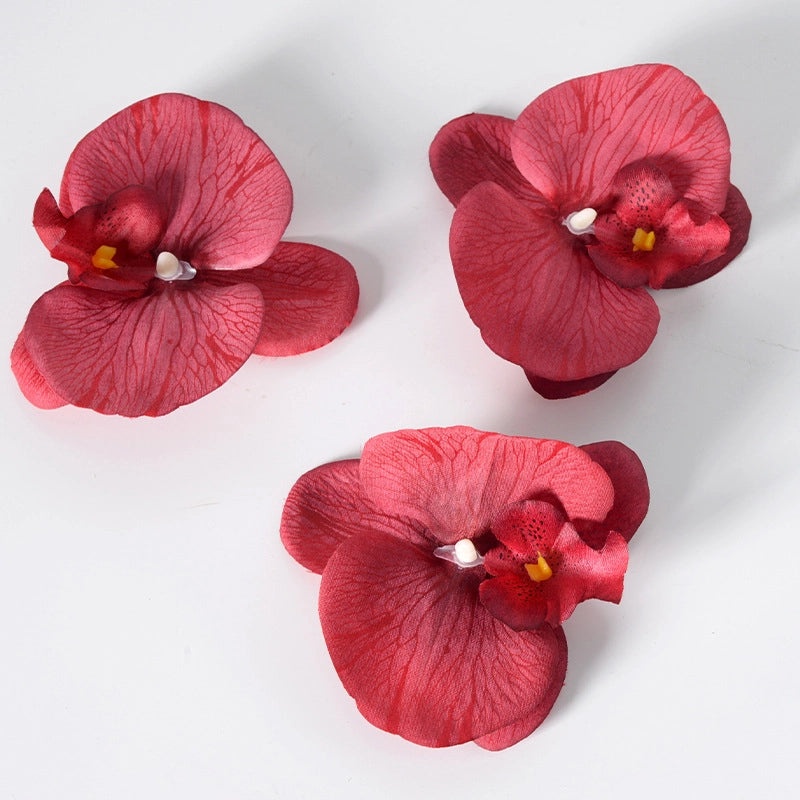 Artificial Phalaenopsis Flower Head Hairpin for DIY Wedding Decorations|Hair Accessories