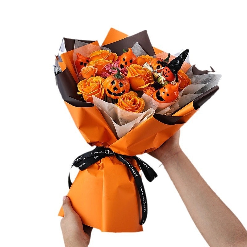 Halloween Modern Classic Floral Plastic Soap Flower Bouquet|Home Decor & Party Supplies