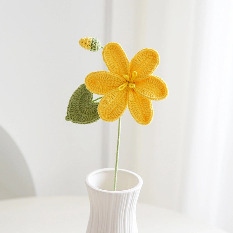 Delicate Floral Yarn Fake Plants Decorative Artificial Flowers for Home Decor|Home & Garden Artificial Plants