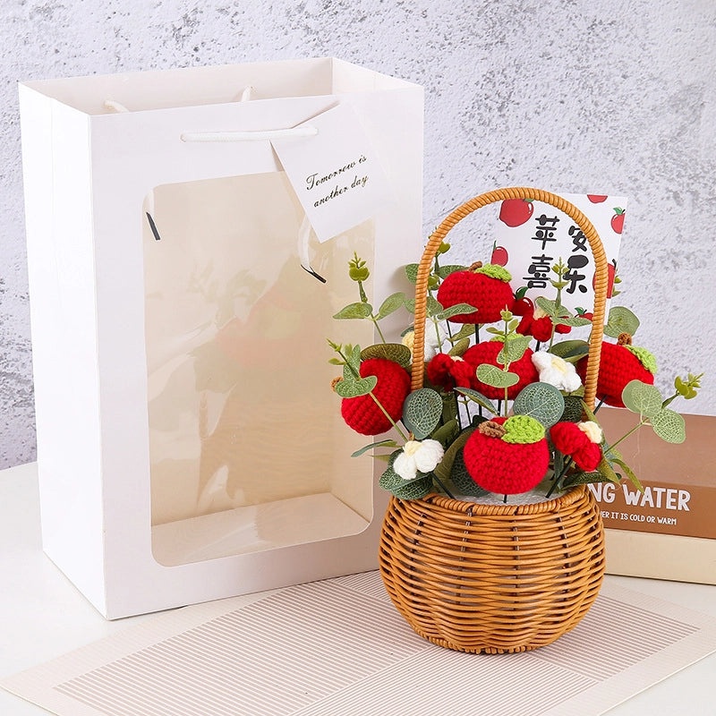 Valentine's Day Pastoral Fruit Yarn Artificial Flowers Decorative Imitation Plants|Home Decor Artificial Flowers