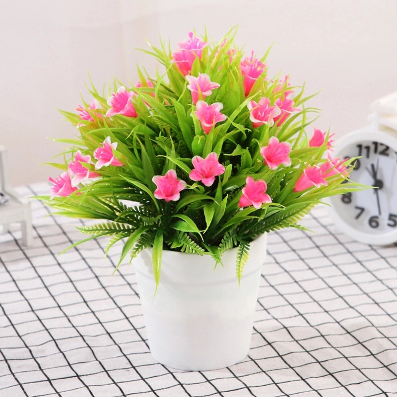 Artificial Rose and Lily Potted Plant Simulation Flower Greenery Home Indoor Outdoor Decor|Home Decor Artificial Plants