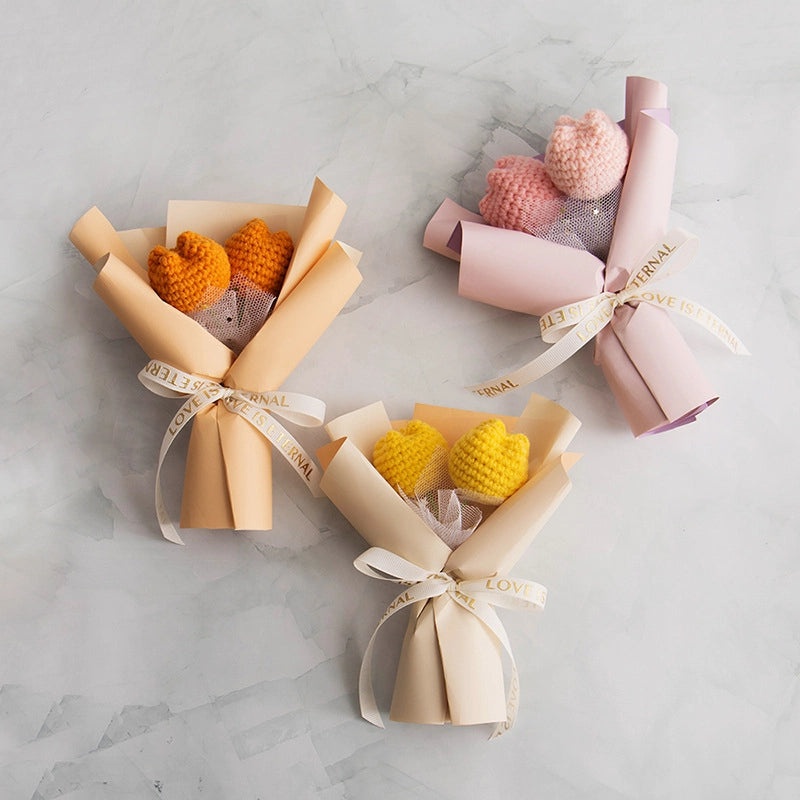 Colorful Yarn Artificial Flowers for Home Decor|Home & Garden > Home Decor > Artificial Flowers & Plants