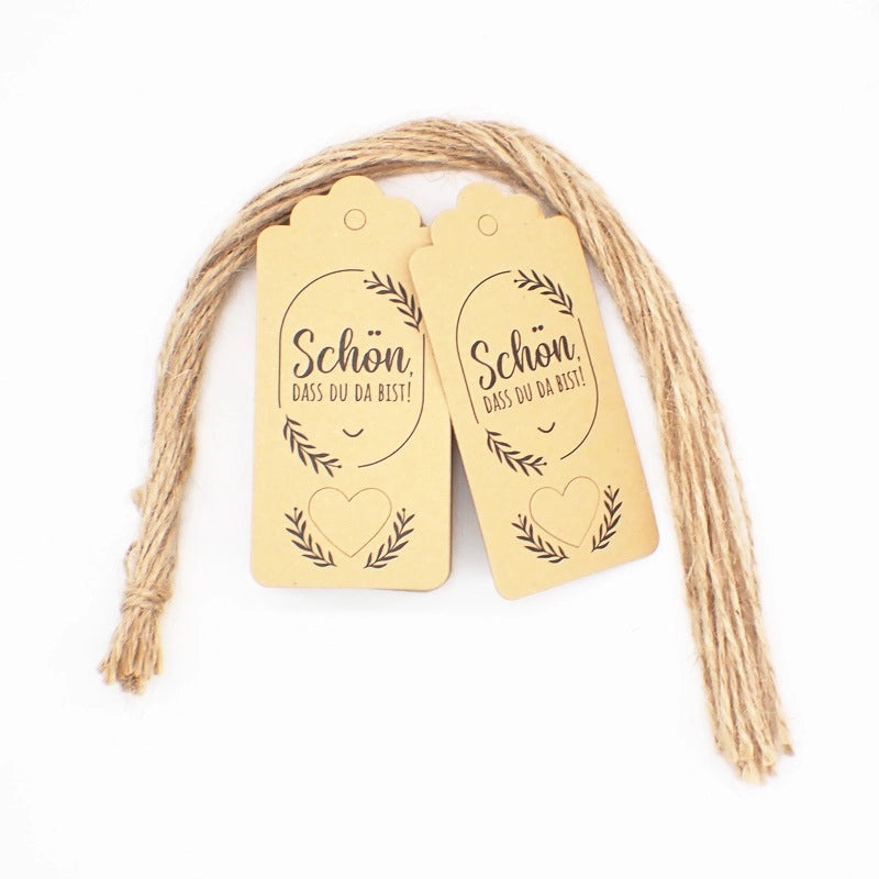 300 Pieces Thank You Tags for Full Moon Wine Party Kraft Paper Love Invitation Labels|Party Supplies & Invitations