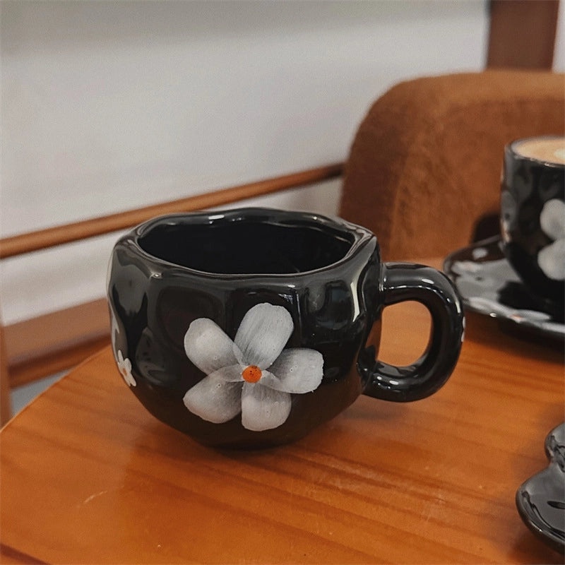 Retro Floral Ceramic Water Bottle Set | Home & Kitchen Accessories