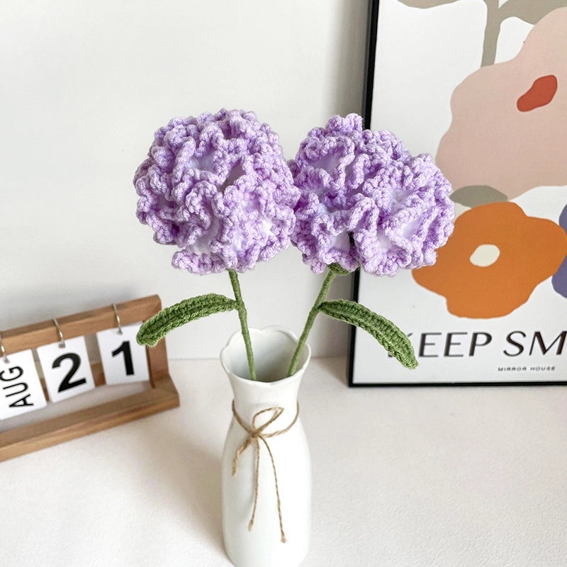 Elegant Romantic Flower Yarn Artificial Plants|Home Decor Artificial Flowers