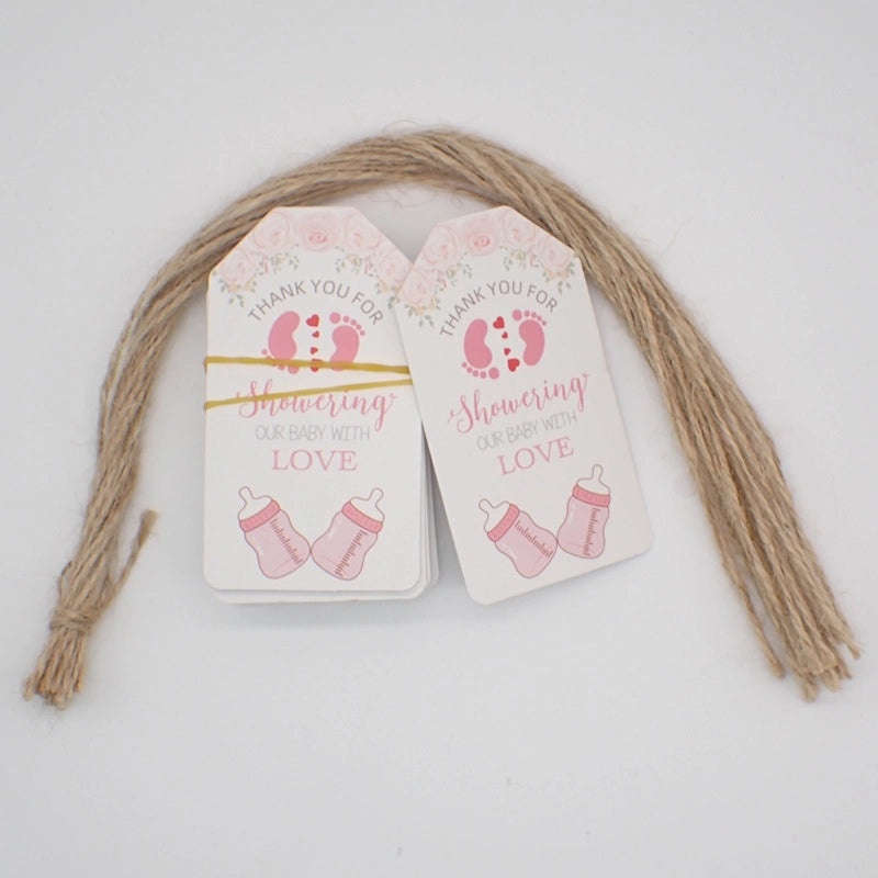 300 Pieces Thank You Tags for Full Moon Wine Party Kraft Paper Love Invitation Labels|Party Supplies & Invitations