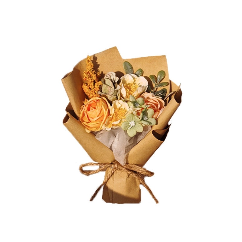 Vibrant Silk Flower Bouquet, Romantic Artificial Floral Arrangement|Home Decor Artificial Flowers