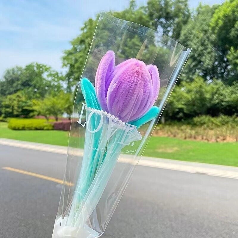 Elegant Minimalist Plush Floral Arrangement for Home Decor|Home & Living Flowers and Plants