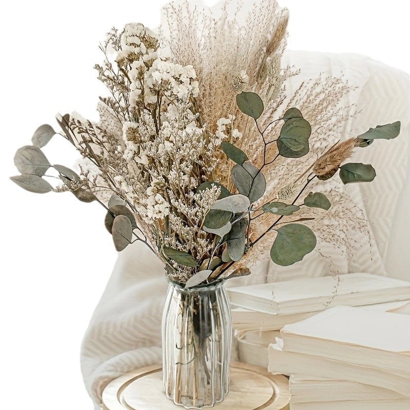 Rustic Leaf and Flower Artificial Dried Plants Decorative Imitation Floral Arrangement|Home Decor Artificial Flowers