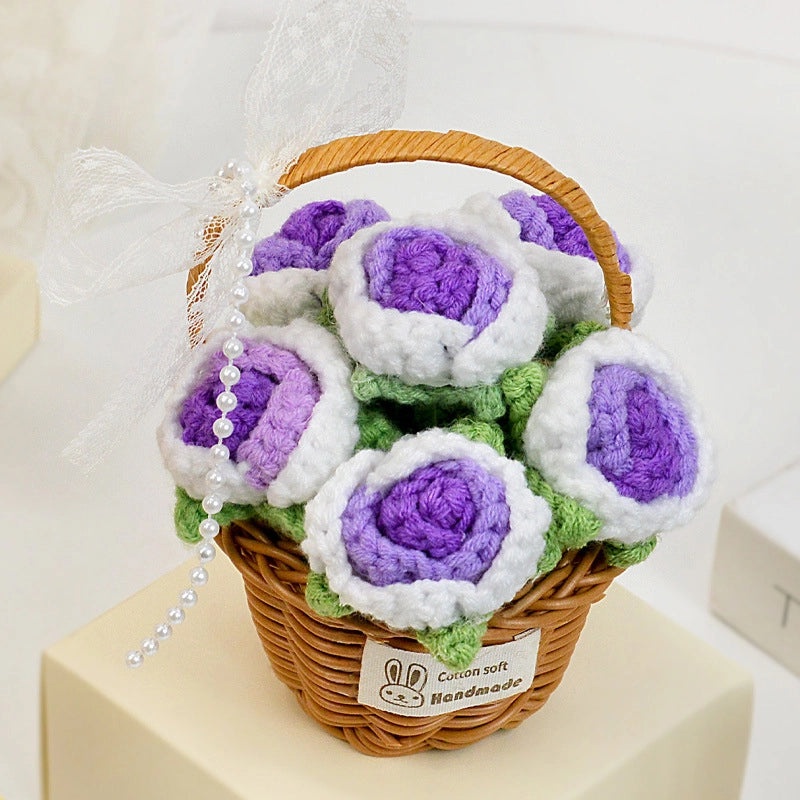 Elegant Minimalist Flower Yarn Ornaments for Home Decor|Home Decor