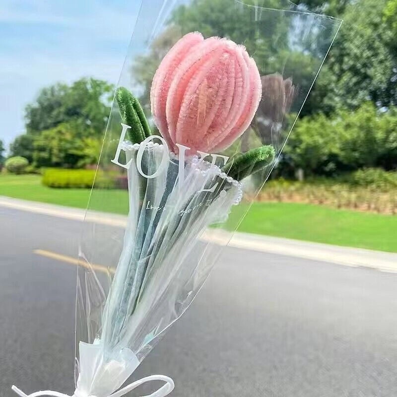 Elegant Minimalist Plush Floral Arrangement for Home Decor|Home & Living Flowers and Plants