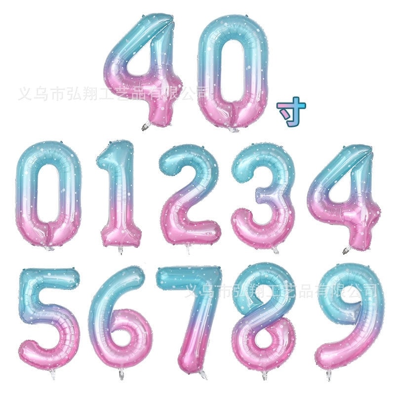 Personalized Birthday Number Balloons Aluminum Foil Party Decorations|Party Supplies Balloons