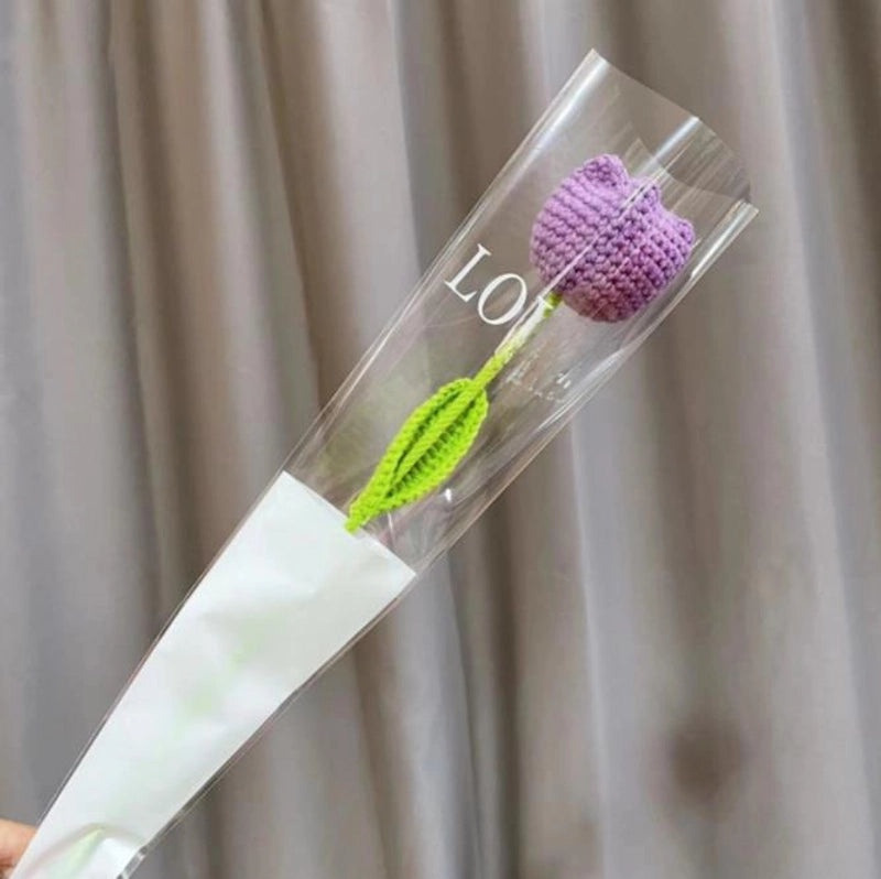 Artificial Sunflower, Rose, and Tulip Yarn Flowers Bouquet|Home Decor Artificial Flowers