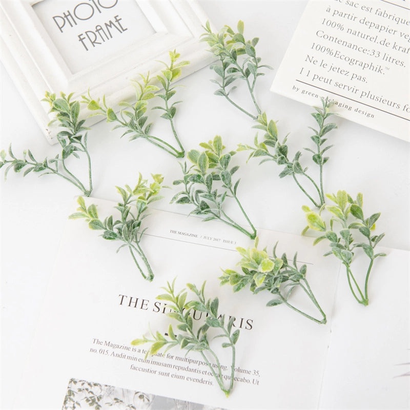 Pastoral Leaf Artificial Plants Faux Plastic Flowers for Home Decor|Home & Garden > Artificial Plants & Flowers