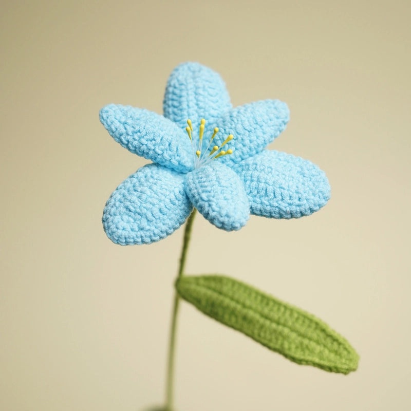 Handmade Wool Tulip Bouquet Crocheted Artificial Flowers for Valentine's & Teacher's Day|Home Decor & Gifts