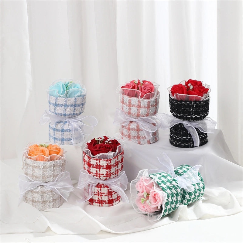 Elegant Valentine’s Day Artificial Flower Soap Gift for Women|Home Decor & Gifts