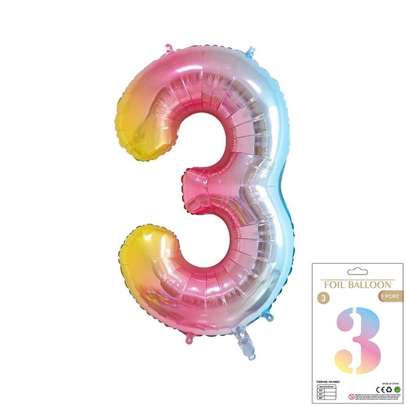 Personalized Birthday Number Balloons Aluminum Foil Party Decorations|Party Supplies Balloons