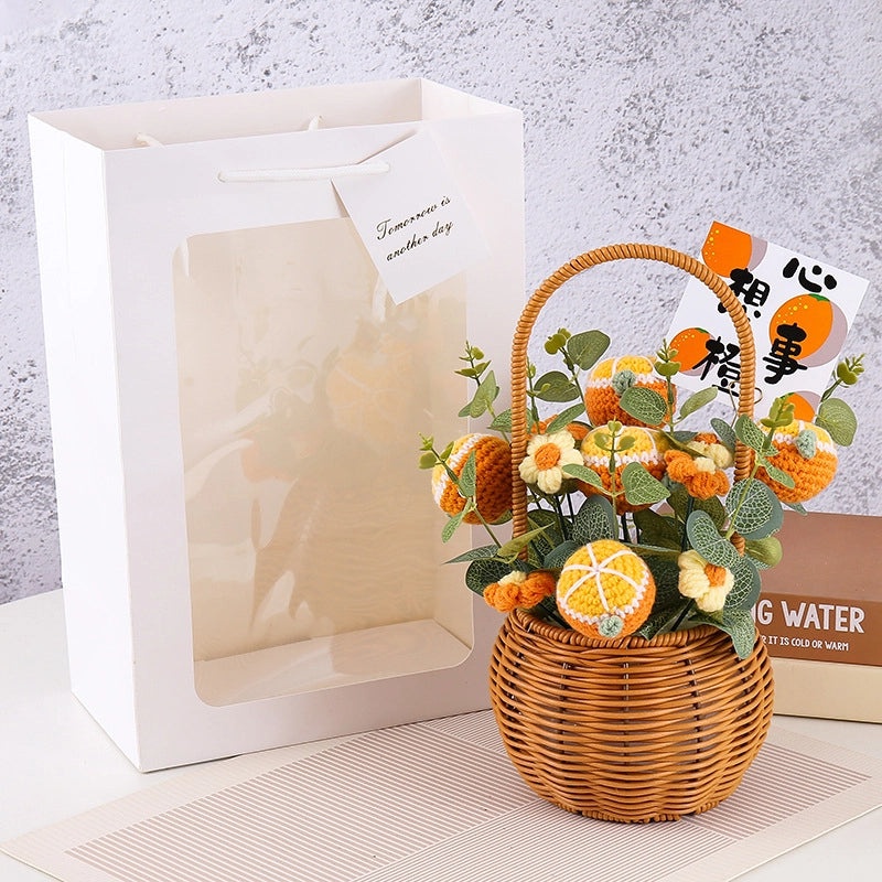 Valentine's Day Pastoral Fruit Yarn Artificial Flowers Decorative Imitation Plants|Home Decor Artificial Flowers