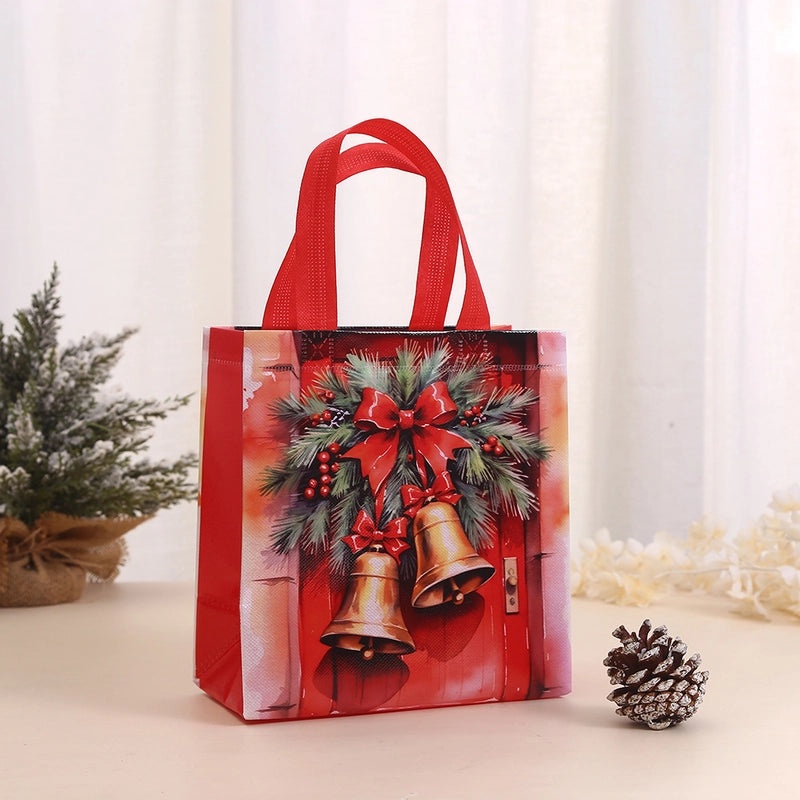 Nordic Christmas Tree Santa Claus Nonwoven Gift Bags|Holiday Party Supplies