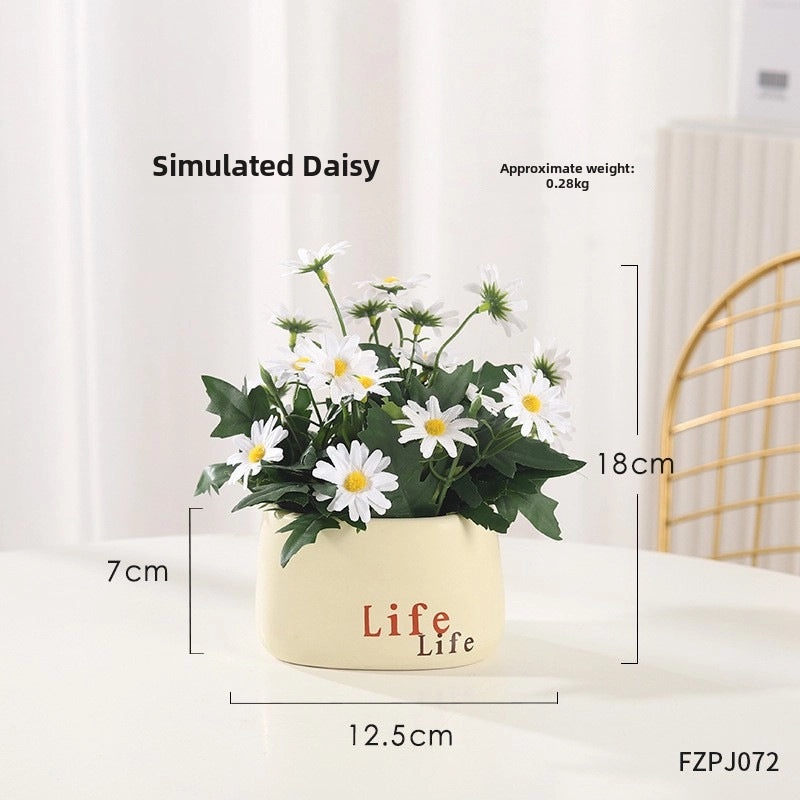 Artificial Hydrangea Bouquet Green Floral Arrangement for Living Room Desktop Decoration|Home Decor Artificial Flowers