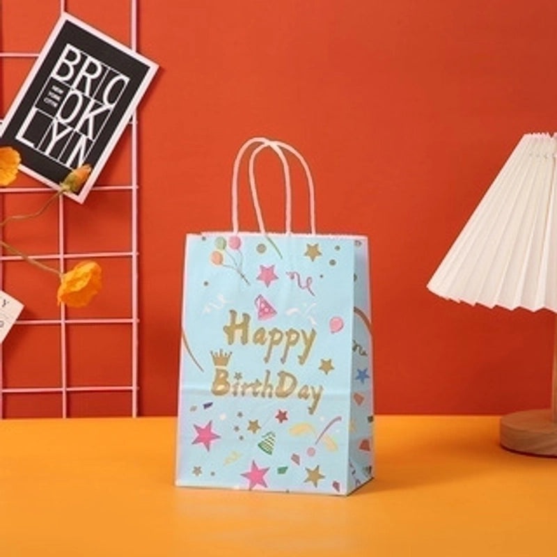 Adorable Cartoon Star Letter Paper Gift Bags for Birthday Presents|Party Supplies