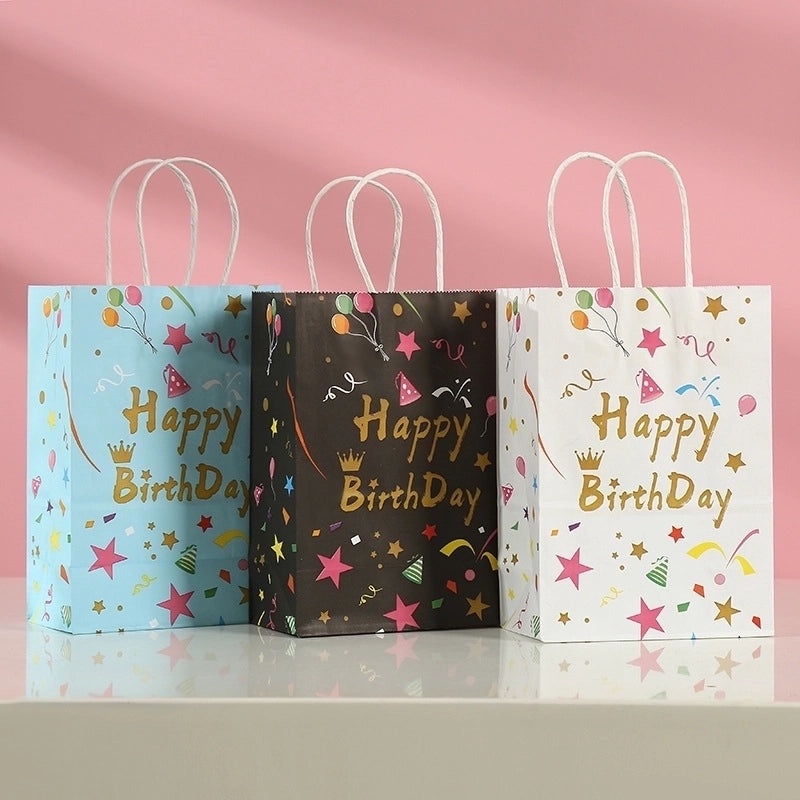 Birthday Themed Letter Balloon Design Party Favor Gift Bags|Party Supplies Gift Bags