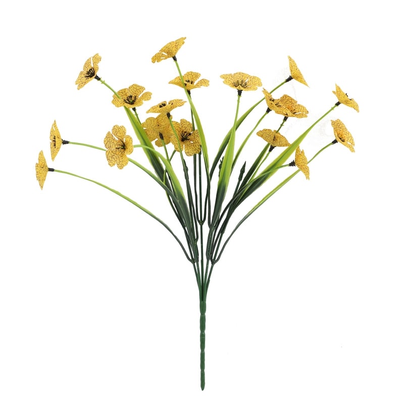 Artificial Plastic Water Grass Cloth Flower Five-Petal Violet for Outdoor Home Wedding Photography Decoration|Home Decor