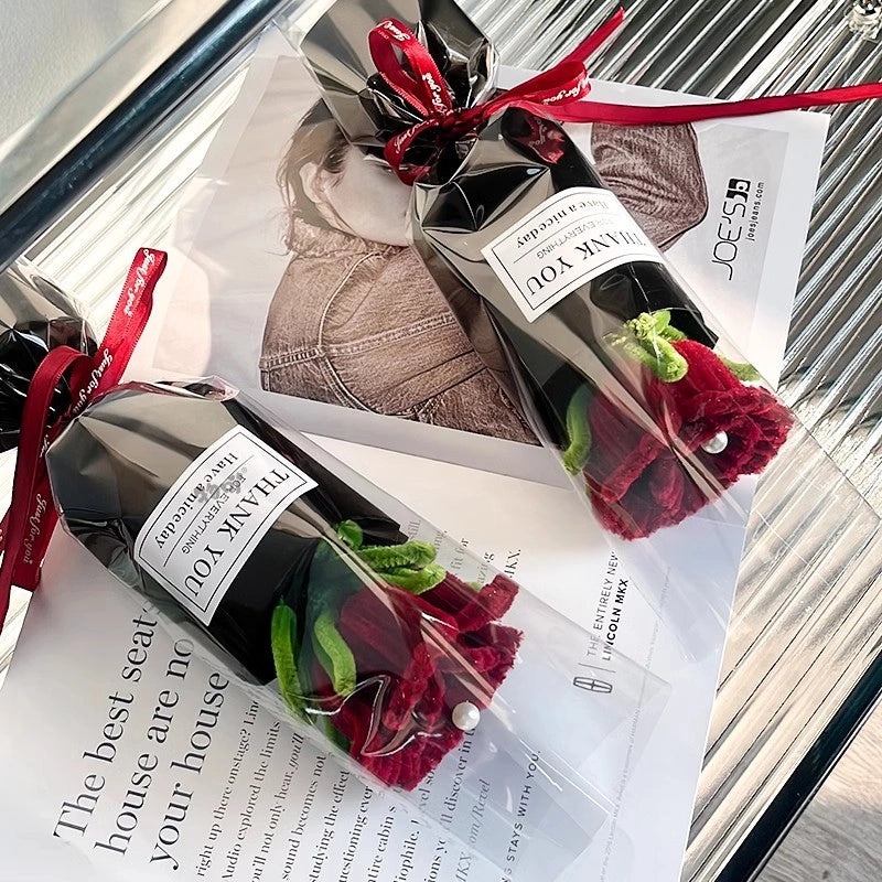 Elegant Minimalist Preserved Rose Artificial Flower Bouquet|Home Decor Artificial Flowers