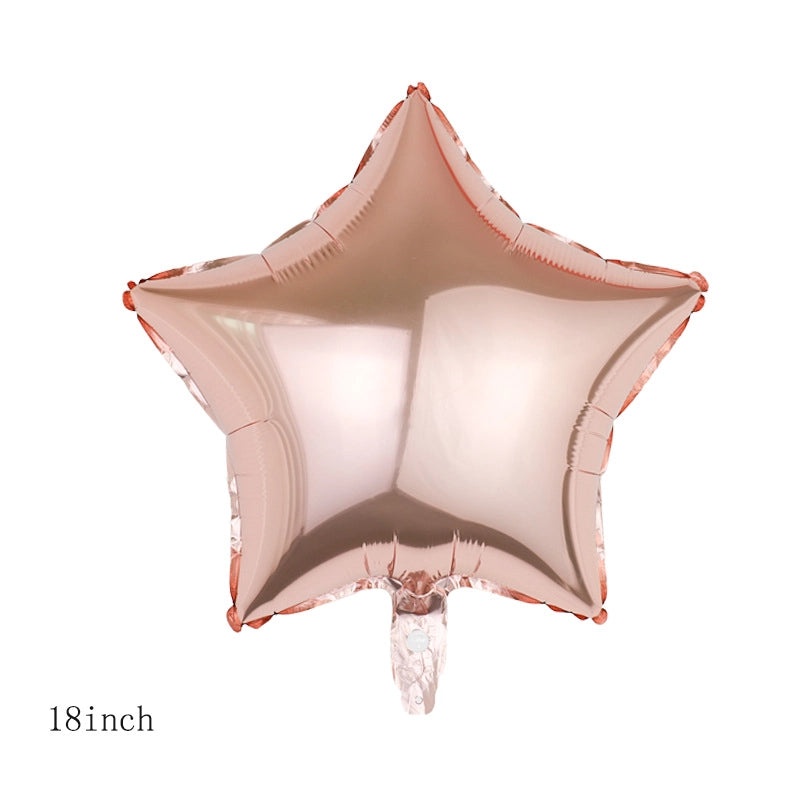 Birthday Star and Heart Shaped Aluminum Foil Balloons for Party Decorations|Party Supplies Balloons