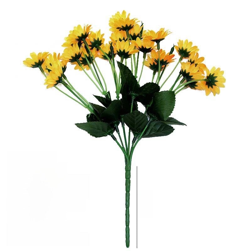 Artificial Sunflower Desktop Plant Decorative Green Potted Flower Home Office Indoor Ornament|Home Decor Artificial Plants