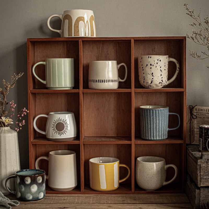 Vintage Floral Ceramic Coffee Mug 1 Pc|Home & Kitchen > Drinkware > Mugs