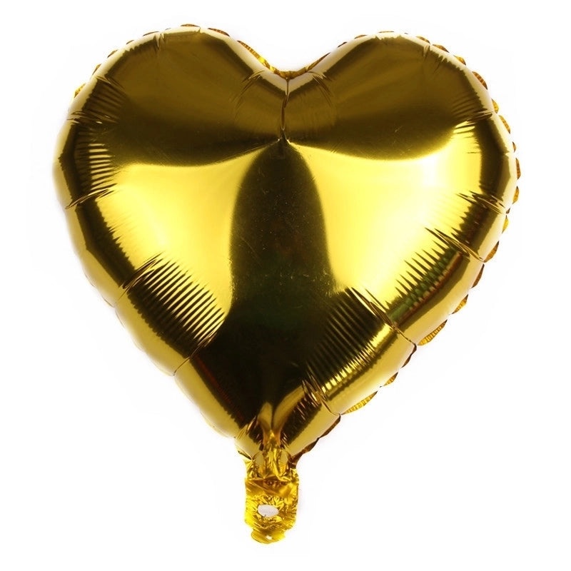 50 Pack Valentine's Day Heart-Shaped Aluminum Foil Balloons for Party Decor|Party Supplies