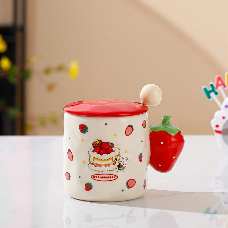 Cute Cartoon Ceramic Mug - Casual and Elegant Design | Home & Kitchen Accessories