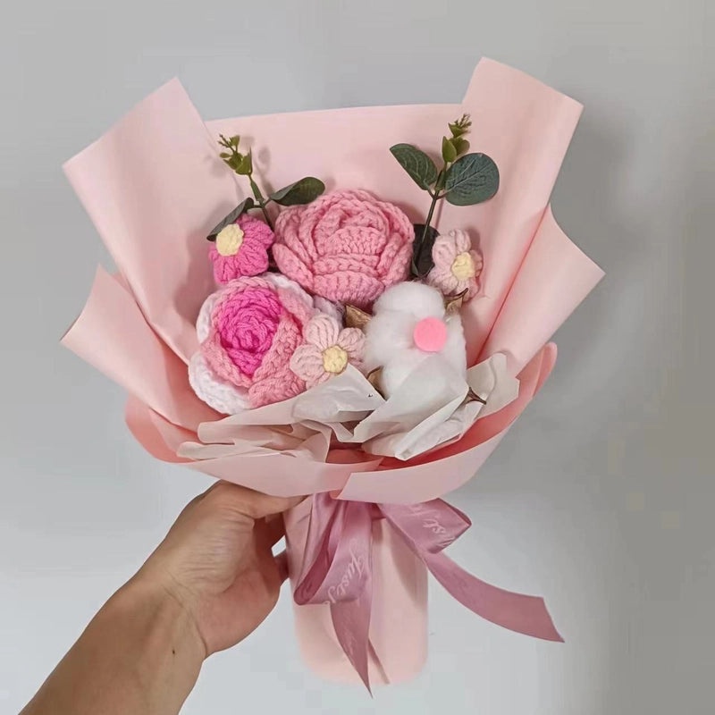 Simple Elegant Fabric Flower Bouquet|Home Decor Artificial Flowers