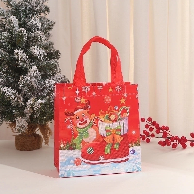 Festive Santa Claus Christmas Party Favor Bags with Cute Design|Holiday Party Supplies