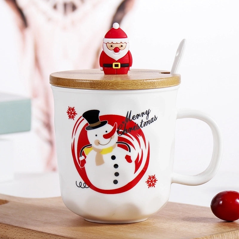 Festive Christmas Cartoon Ceramic Mug Set | Home & Kitchen Mugs