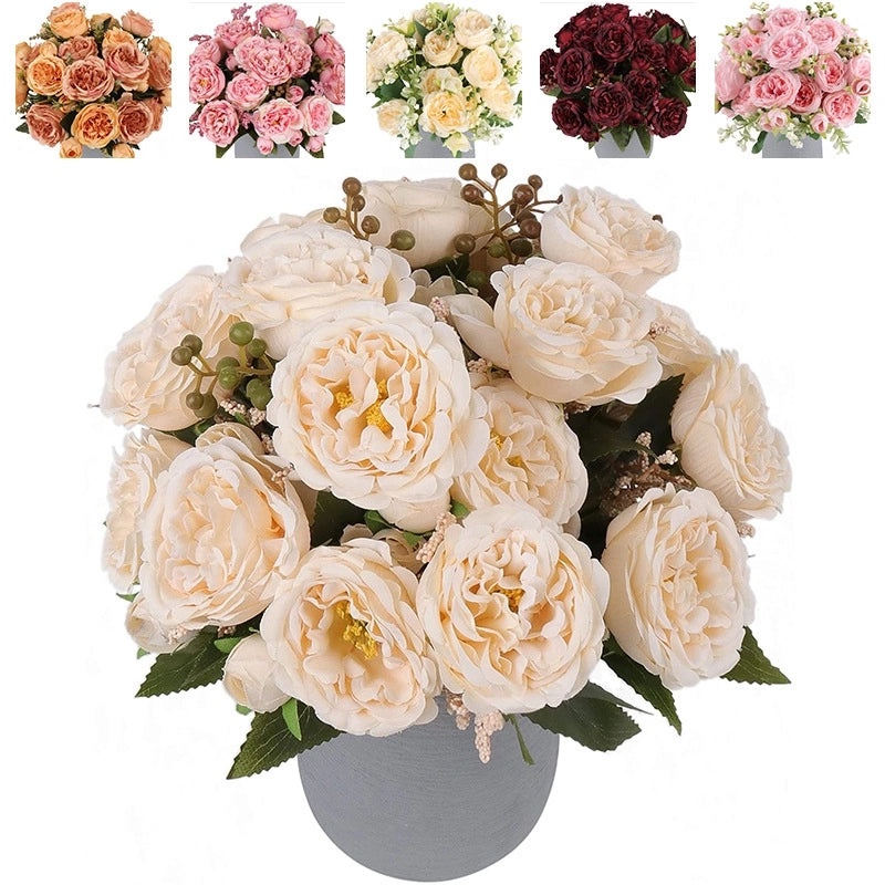 Pastoral Style Artificial Silk Flowers for Home Decor|Home & Garden Decorations