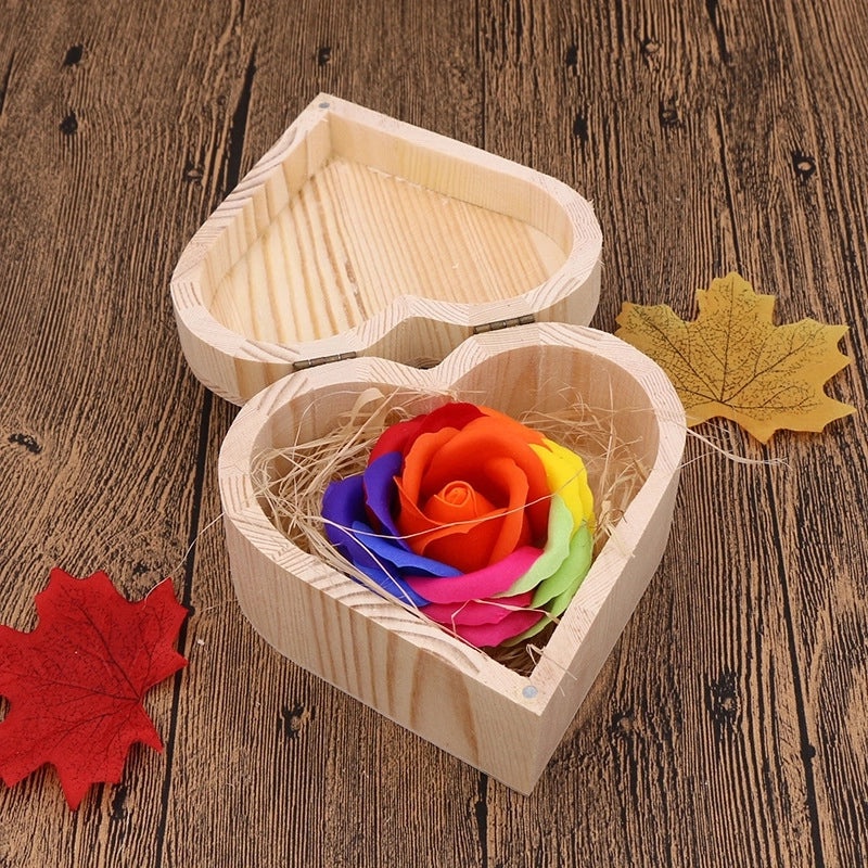 Romantic Heart-Shaped Soap Flower Bouquet for Christmas and Valentine's Day | Artificial Flowers & Home Decor