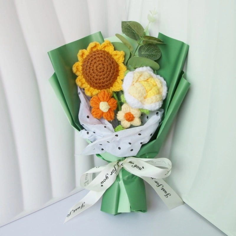 Simple Elegant Fabric Flower Bouquet|Home Decor Artificial Flowers