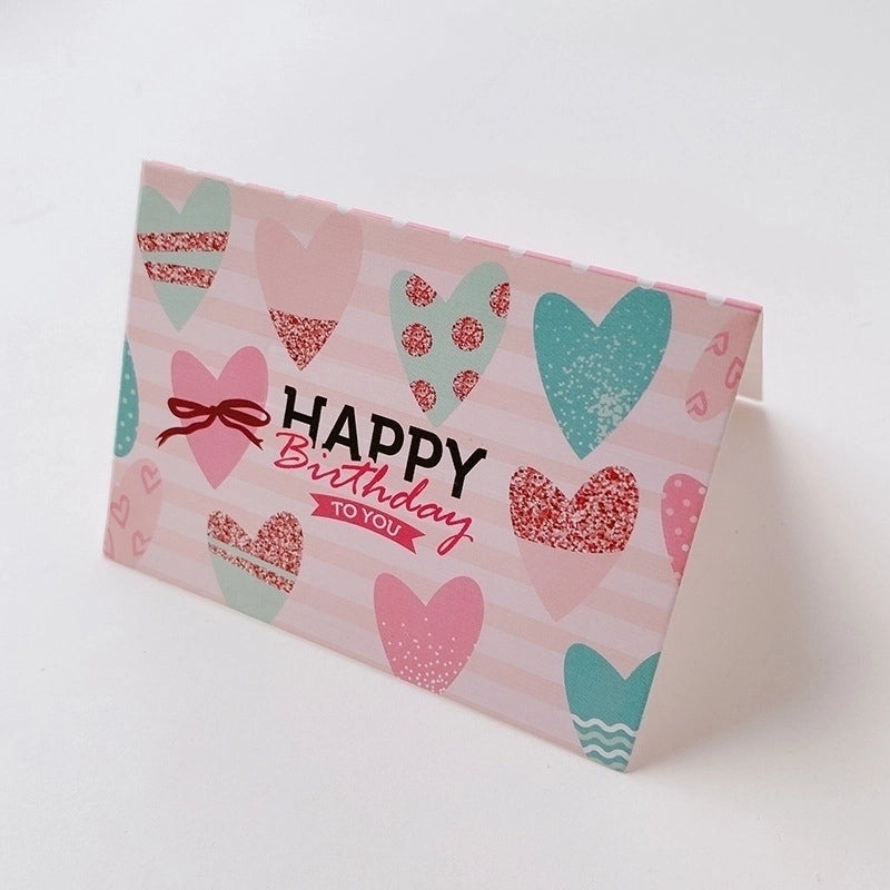 200 Pieces Birthday Party Cards with Sweet Lettering and Paper Bronzing | Party Supplies