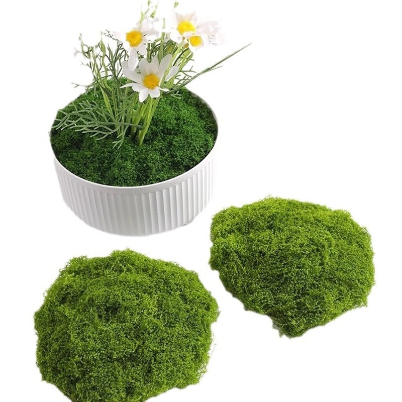 Artificial Moss Plant Set for Indoor Micro Landscape, Soft Green Fake Moss Decoration for Window and Aisle|Home Decor