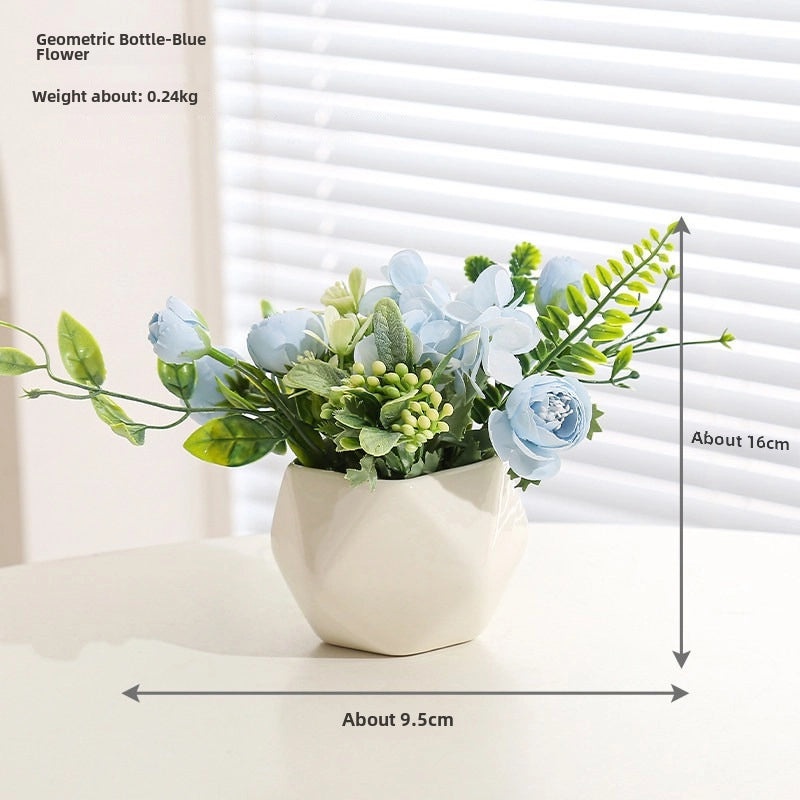 Artificial Hydrangea Bouquet Green Floral Arrangement for Living Room Desktop Decoration|Home Decor Artificial Flowers