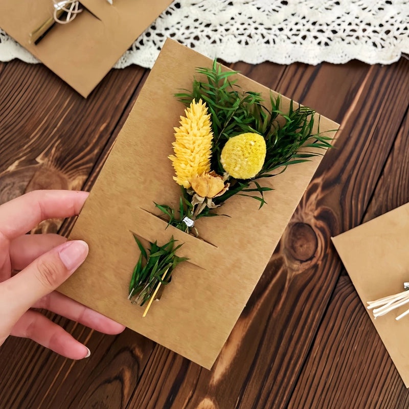 Elegant Romantic Dried Flower Arrangement Preserved Fresh Artificial Floral Decoration|Home Decor Artificial Flowers