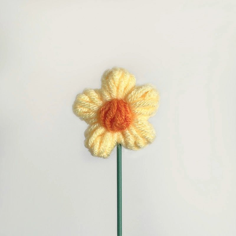 Charming Handmade Flower Yarn Artificial Blooms for Home Decor|Artificial Flowers
